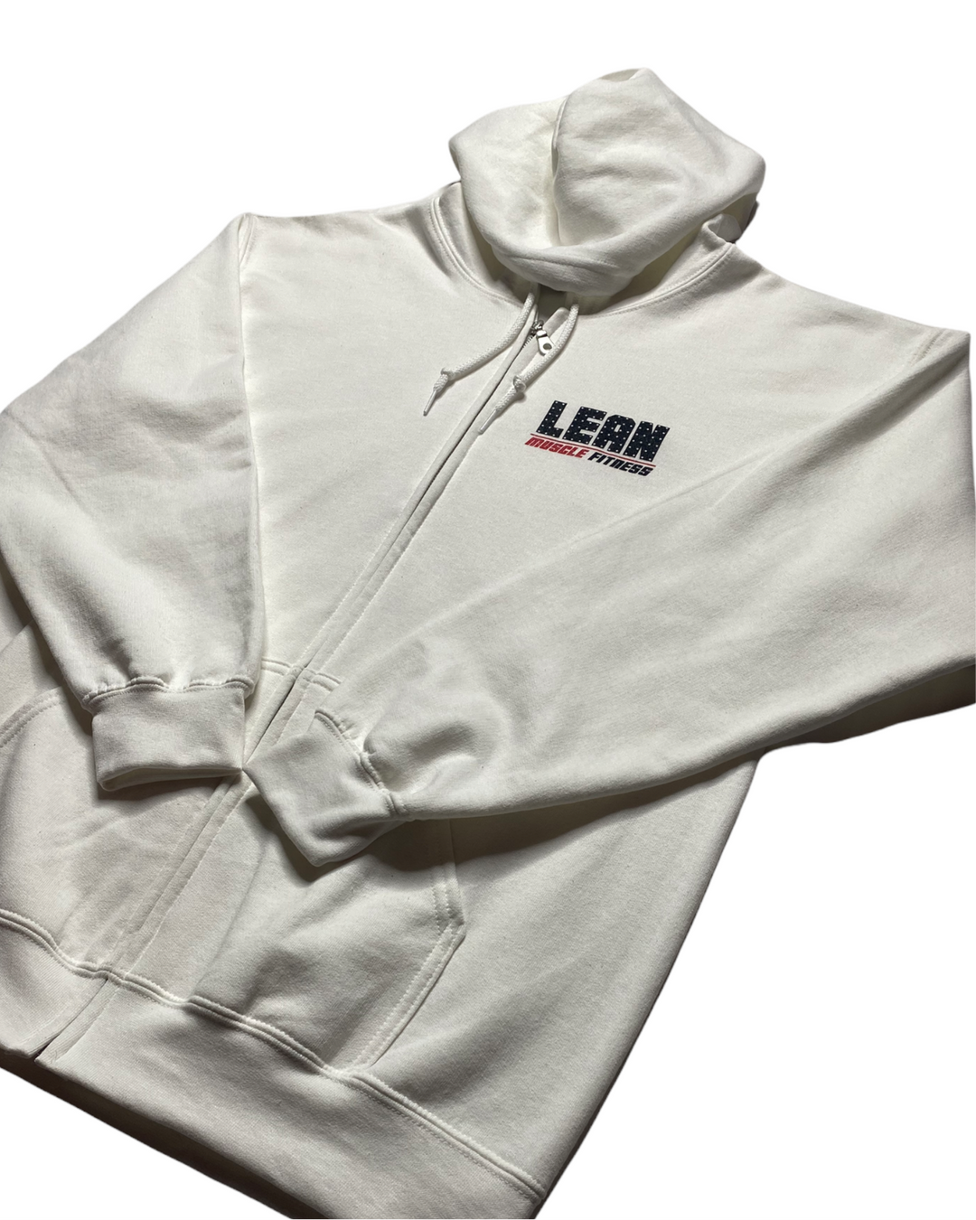 Flex Gang Full Zip Hoodie 1.0 - White – LMF Apparel