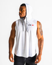 Flex Gang Sleeveless Hoodie 2.0 - White