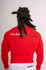 LMF Long Sleeve Compression Shirt - Red