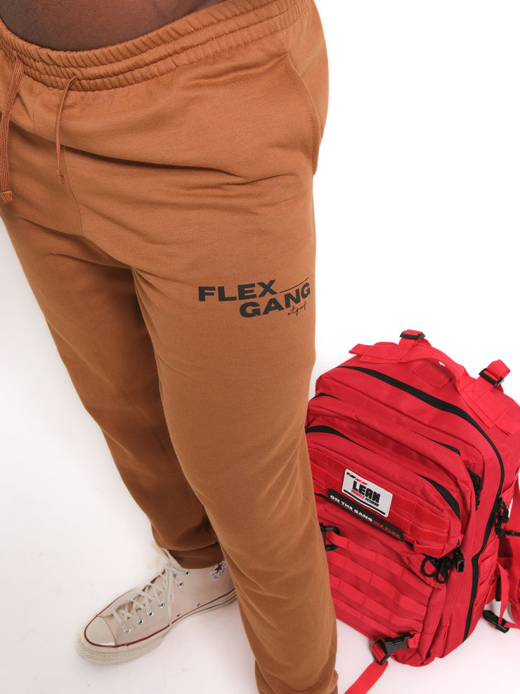 Flex Gang Oversized Sweat Pants - Gold