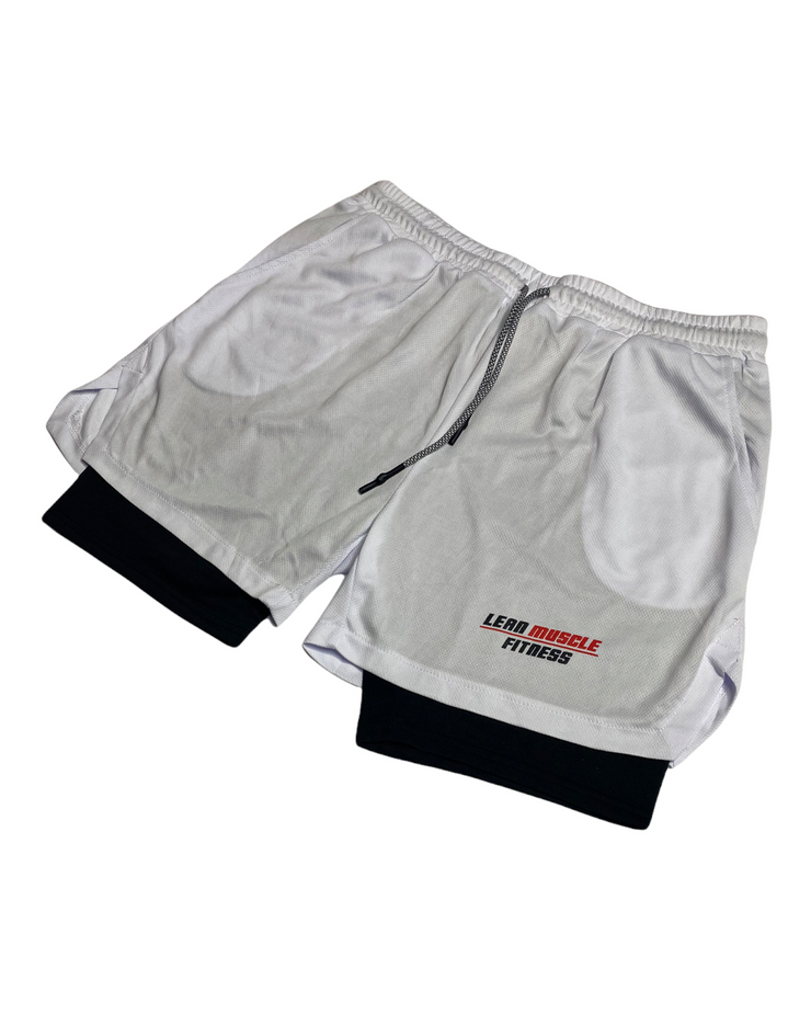 LMF Performance Shorts - White