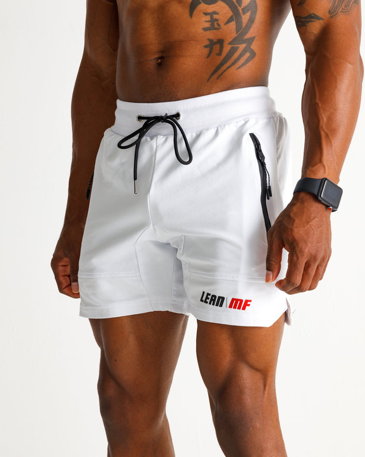 LMF Fitted Athletic Shorts - White