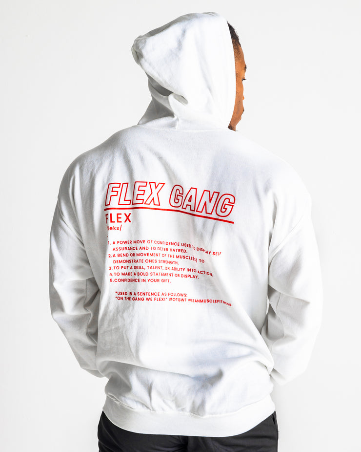 Flex Gang Pullover Hoodie 1.0 - White