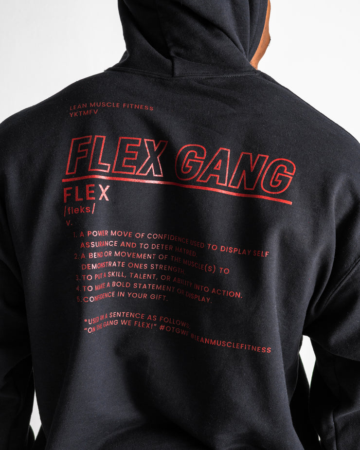Flex Gang Classic Full Zip Hoodie 1.0 - Black