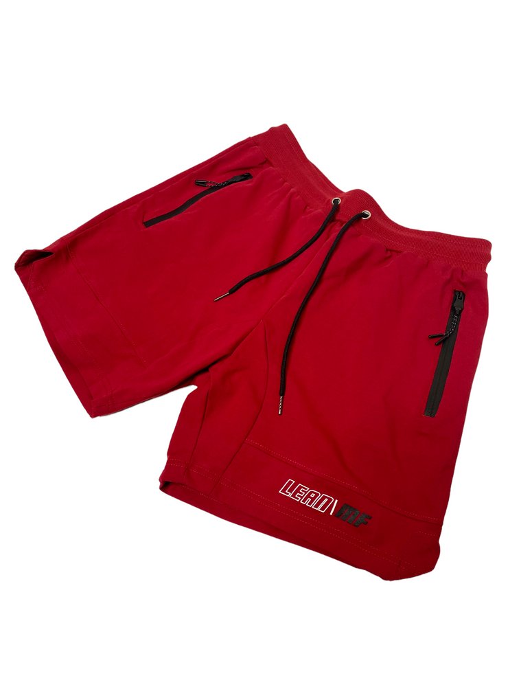 LMF Fitted Athletic Shorts - Red