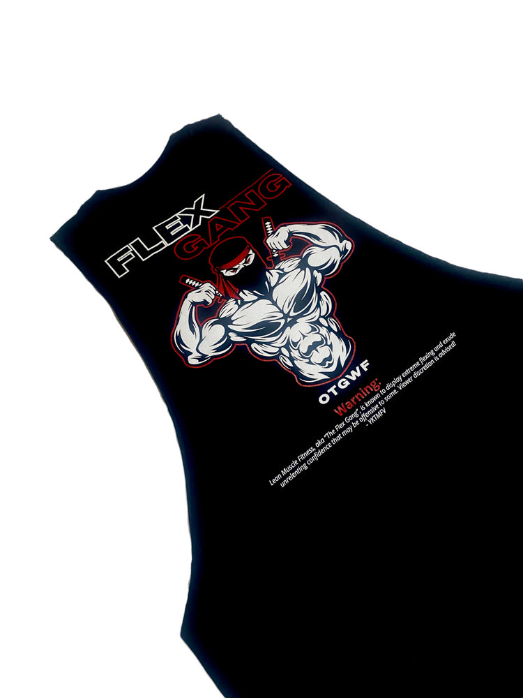 Flex Gang 2.0 Drop Arm Tank - Black – LMF Apparel